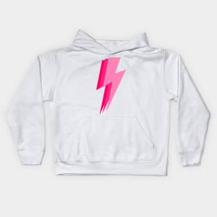 3 pink lightning bolt Kids Hoodie